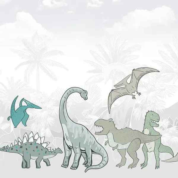 Dinossauros Jurassic — estampa do papel de parede