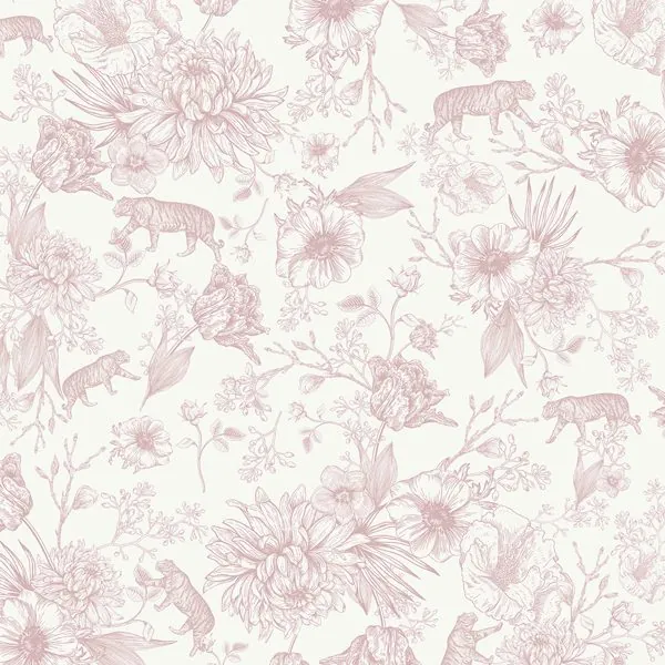 Exclusive Fancy Rose — estampa do papel de parede