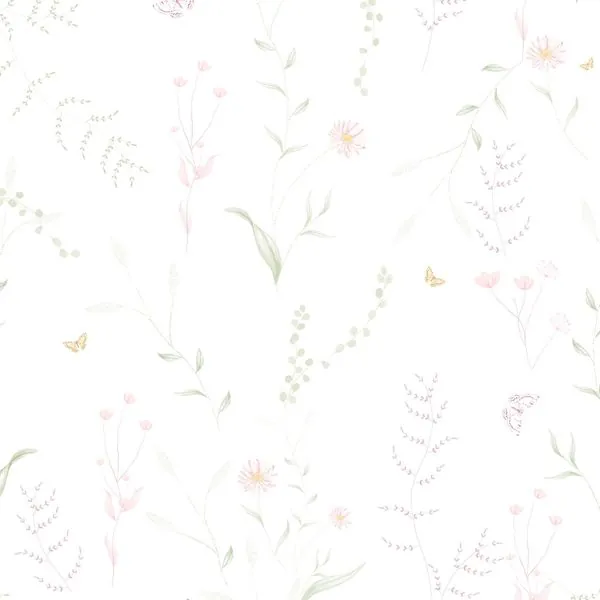Floral Delicado — estampa do papel de parede