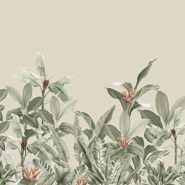 Folhagem Tropical — estampa do papel de parede