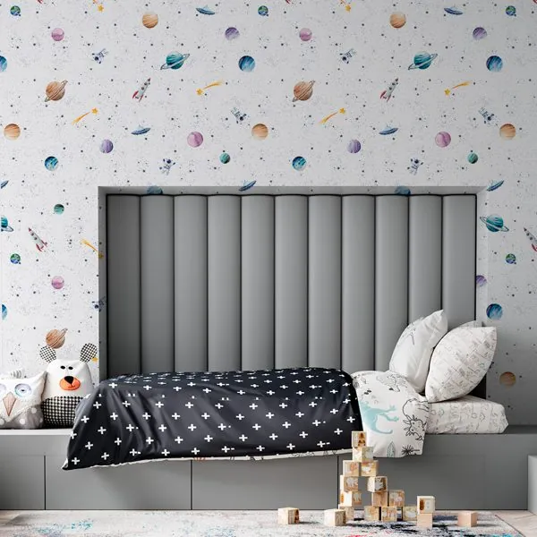 Galaxia Clean — ambiente com o papel de parede aplicado