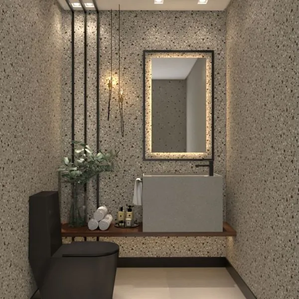 Granilite Nude — ambiente com o papel de parede aplicado