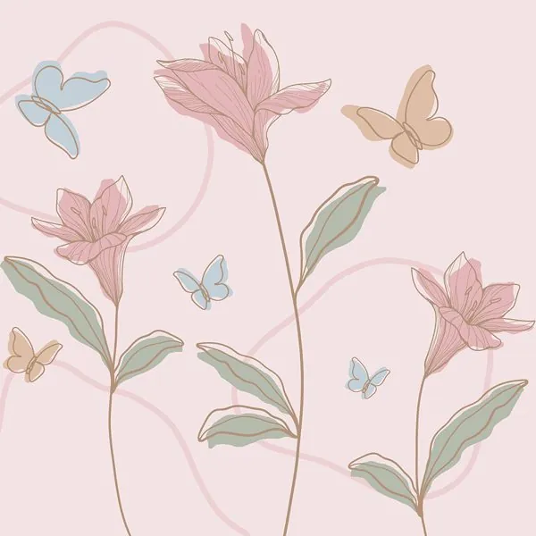 Infantil Primavera — estampa do papel de parede
