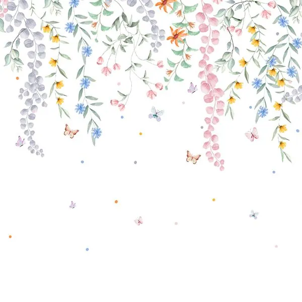 Jardim Vertical Colorido — estampa do papel de parede