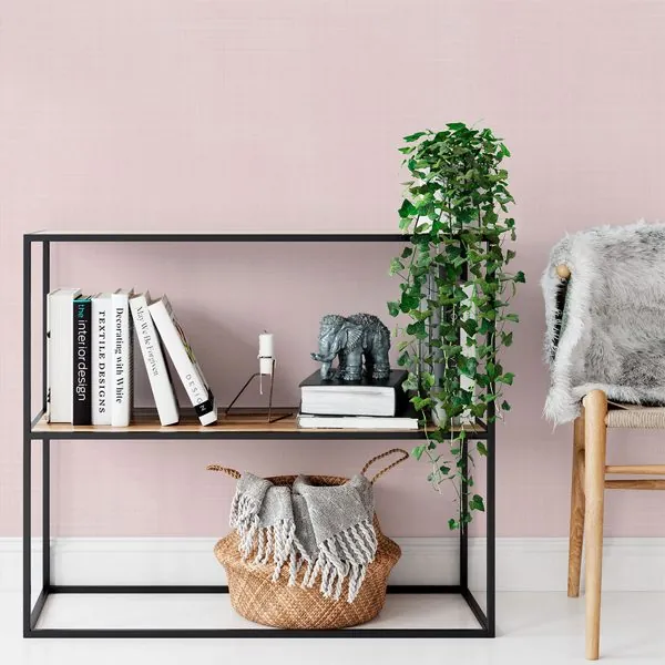 Jeans Rose — ambiente com o papel de parede aplicado