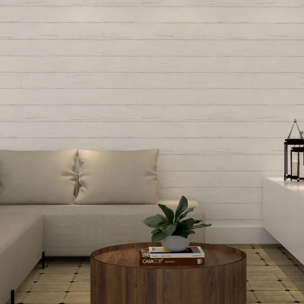 Madeira Branca — ambiente com o papel de parede aplicado