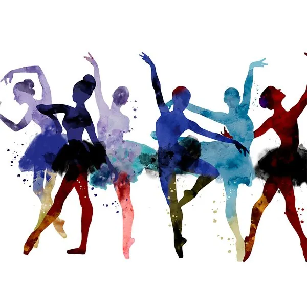 Passos de Ballet — estampa do papel de parede