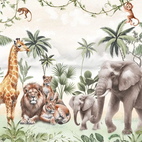 Real Safari — estampa do papel de parede