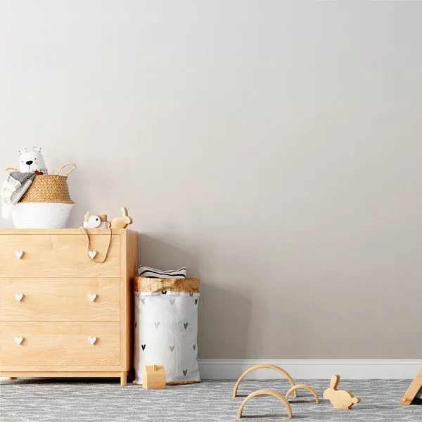 Textura Degrade Nude — ambiente com o papel de parede aplicado