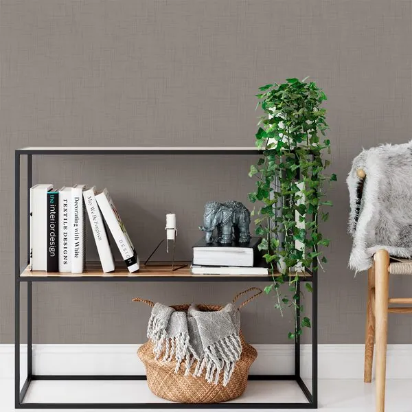 Textura Flame Nude — ambiente com o papel de parede aplicado