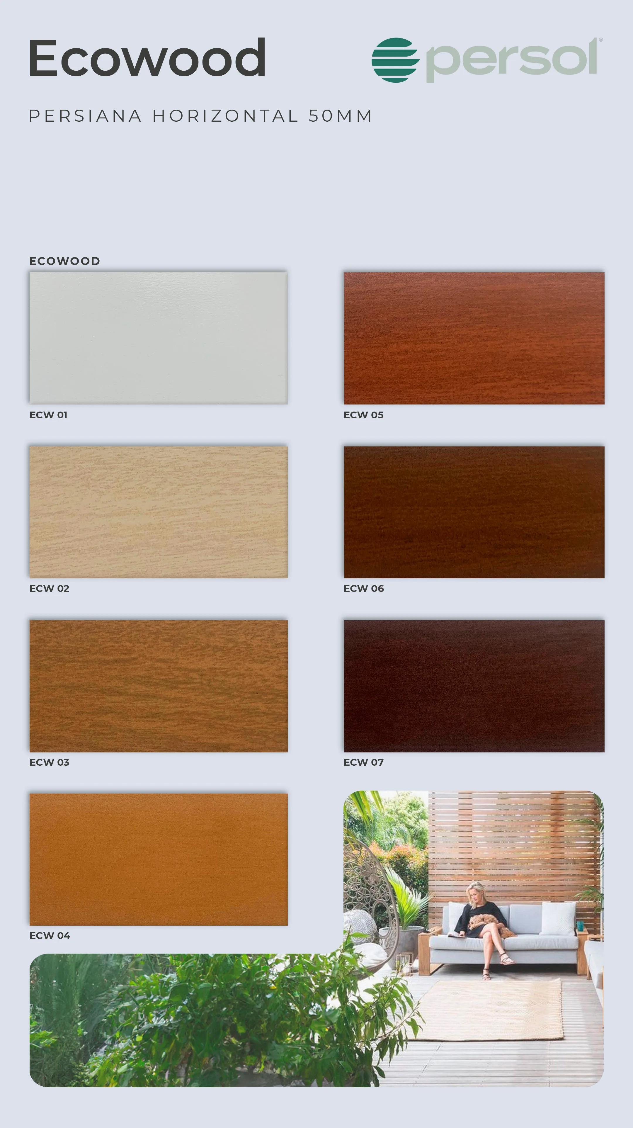 Fita para Persiana Horizontal — Cherry — ficha técnica do fornecedor Persol