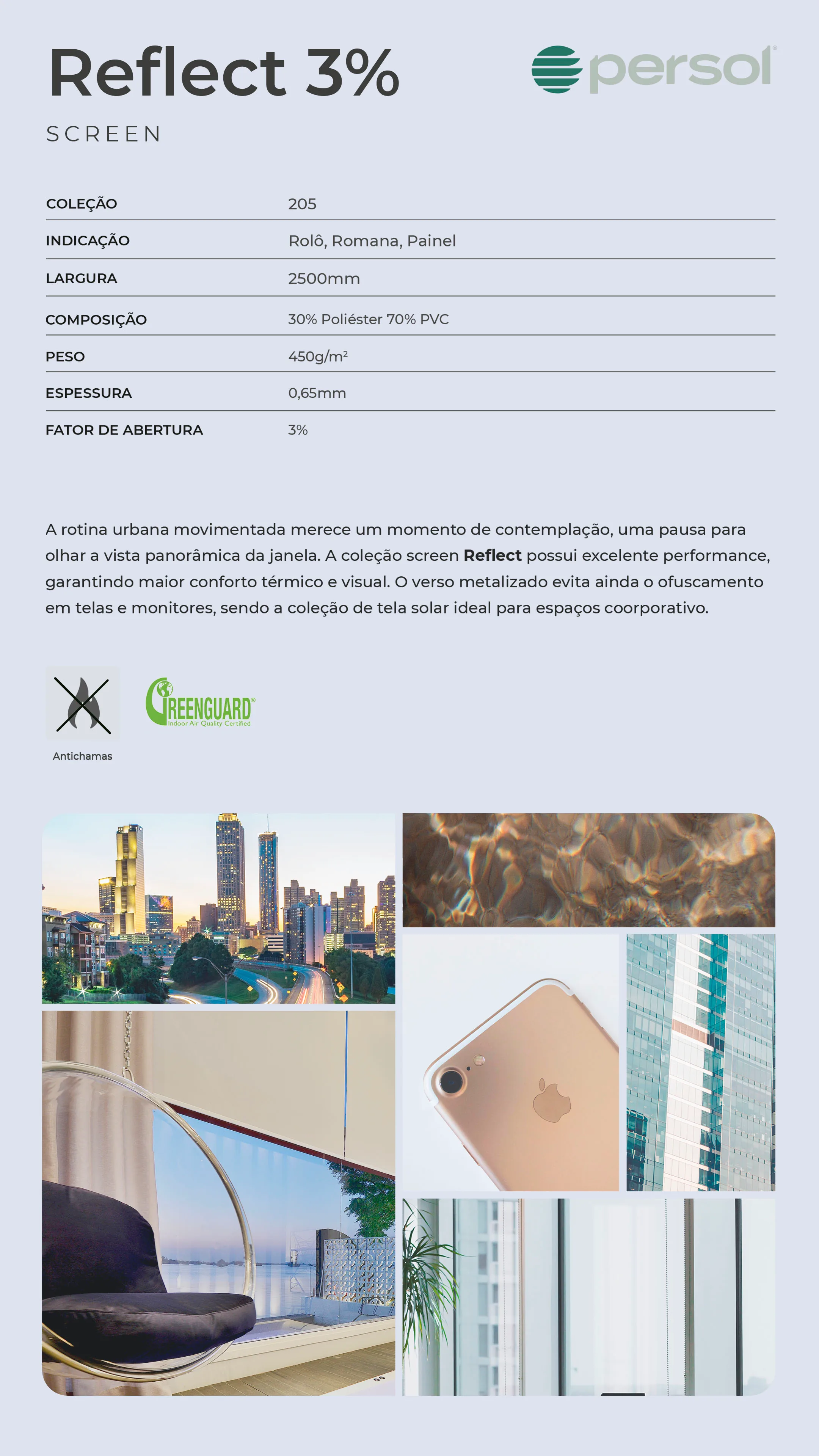 Ecoscreen 1% — White — ficha técnica do fornecedor Persol