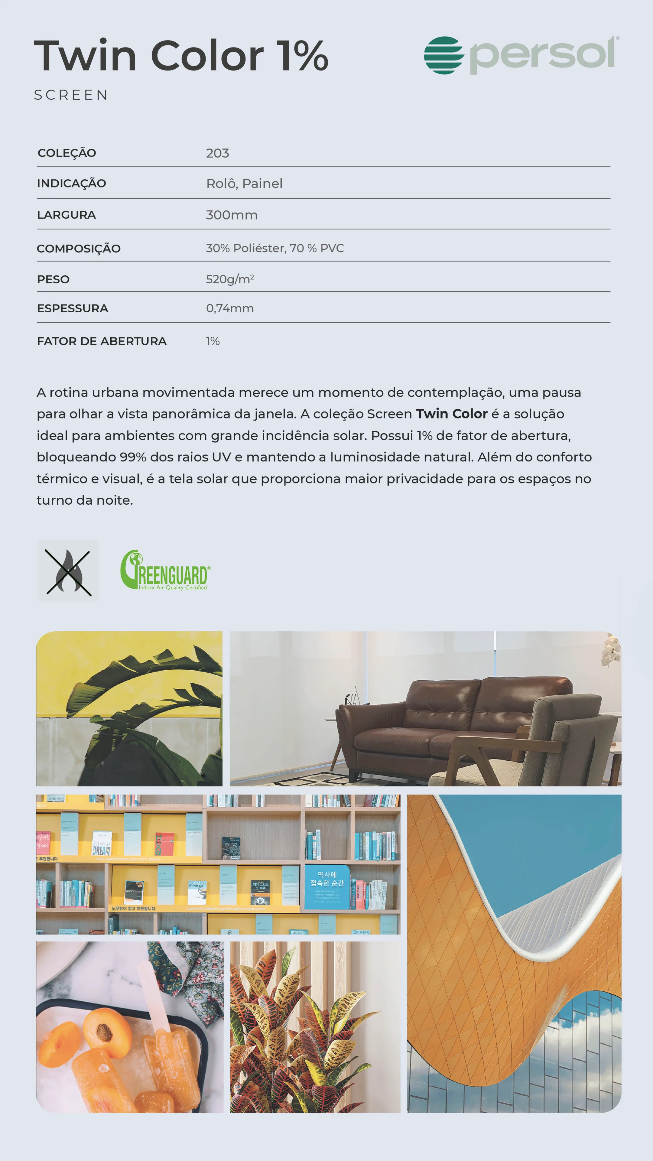 Jacquard 8% — Branco — ficha técnica do fornecedor Persol